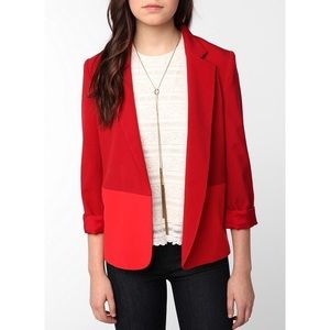 🔥 Red Colorblock Boyfriend Blazer 🔥 SALE